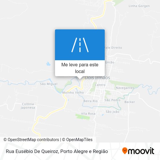 Rua Eusébio De Queiroz mapa
