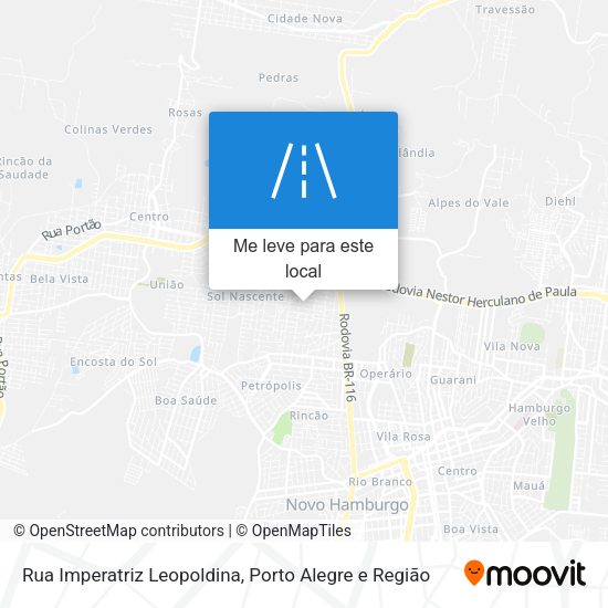 Rua Imperatriz Leopoldina mapa