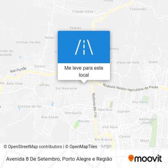 Avenida 8 De Setembro mapa
