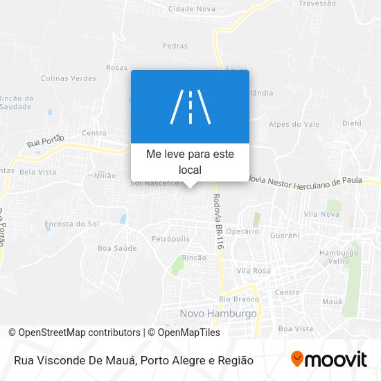 Rua Visconde De Mauá mapa