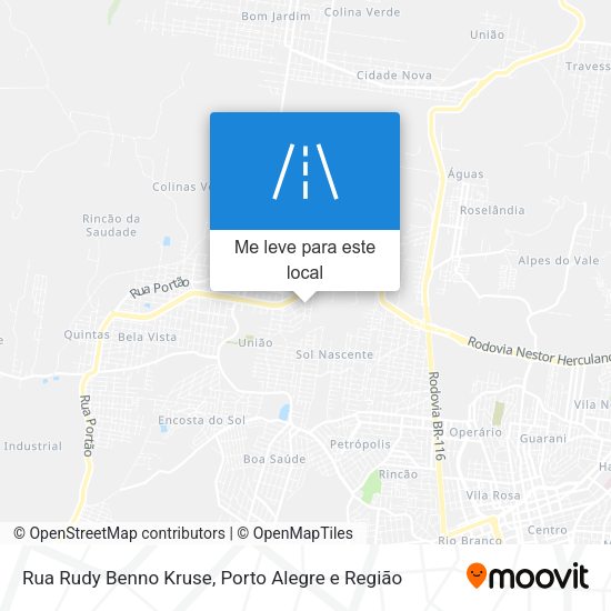 Rua Rudy Benno Kruse mapa
