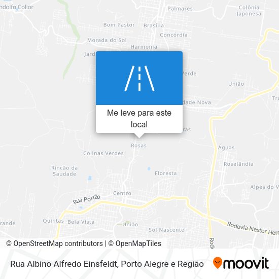 Rua Albino Alfredo Einsfeldt mapa