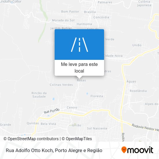 Rua Adolfo Otto Koch mapa