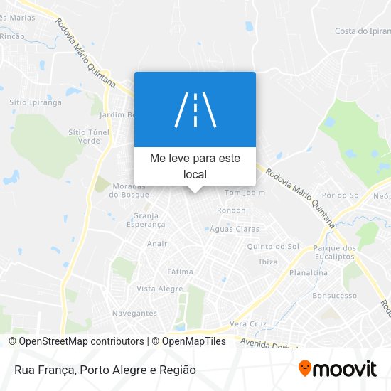 Rua França mapa