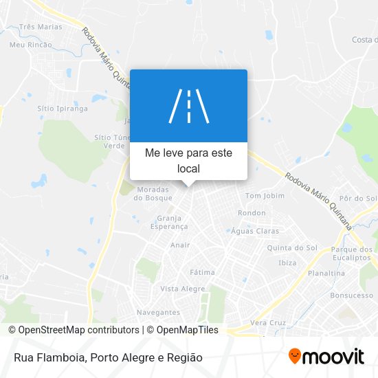 Rua Flamboia mapa