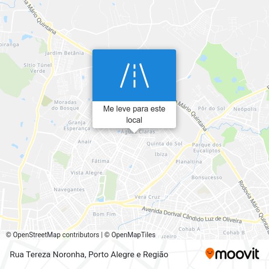 Rua Tereza Noronha mapa