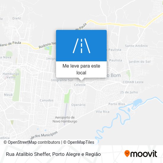 Rua Atalibio Sheffer mapa