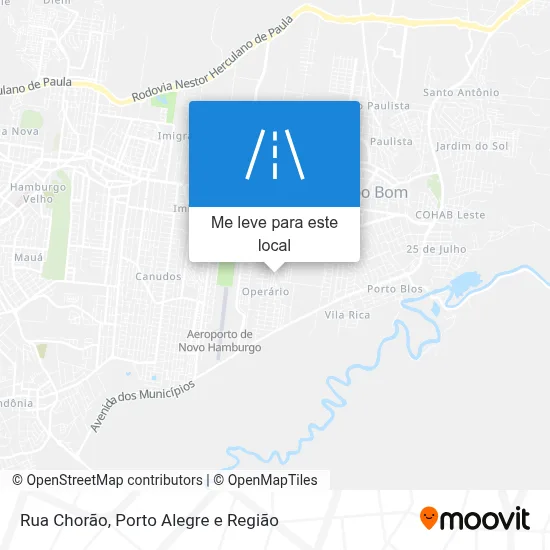 Rua Chorão mapa