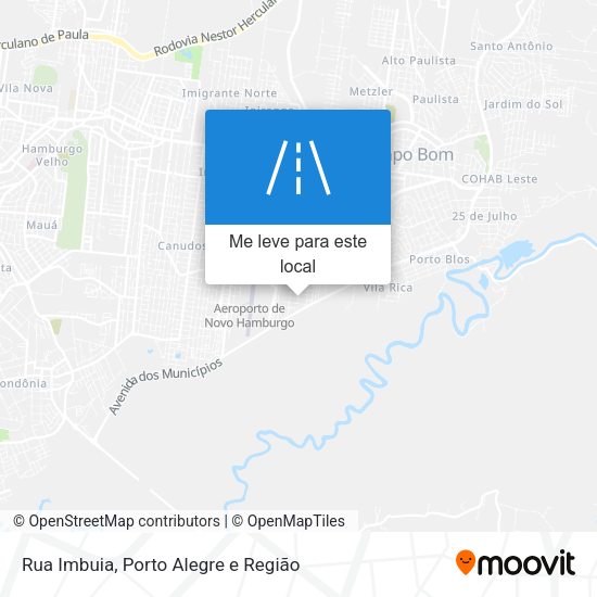 Rua Imbuia mapa