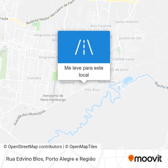 Rua Edvino Blos mapa