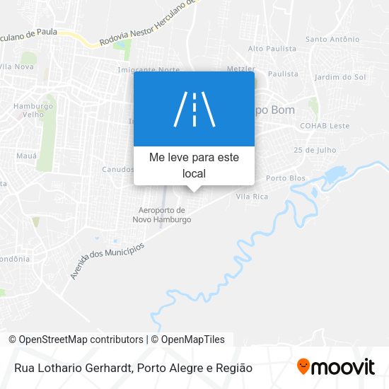 Rua Lothario Gerhardt mapa