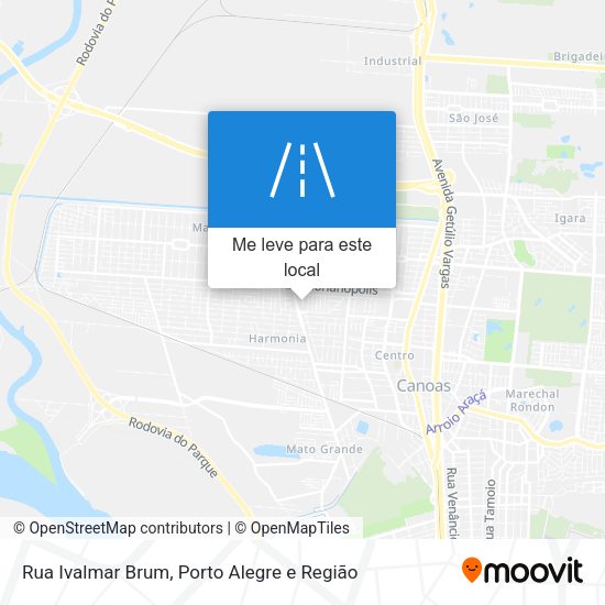 Rua Ivalmar Brum mapa