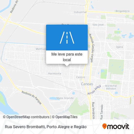 Rua Severo Brombatti mapa