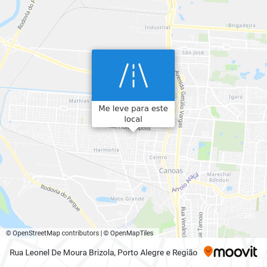 Rua Leonel De Moura Brizola mapa