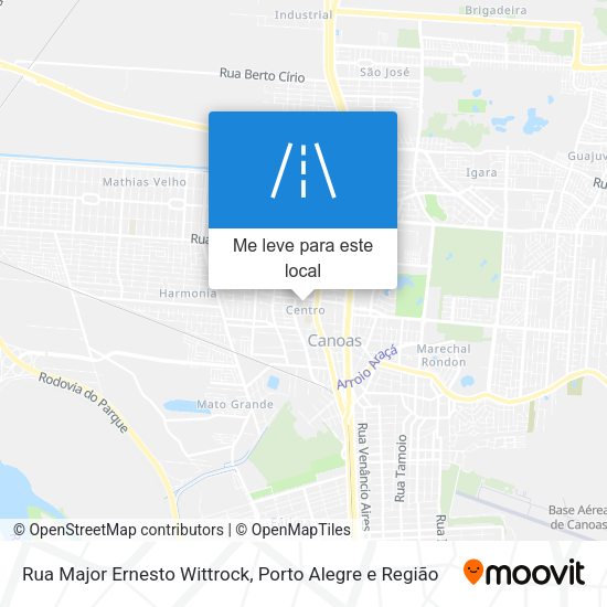 Rua Major Ernesto Wittrock mapa