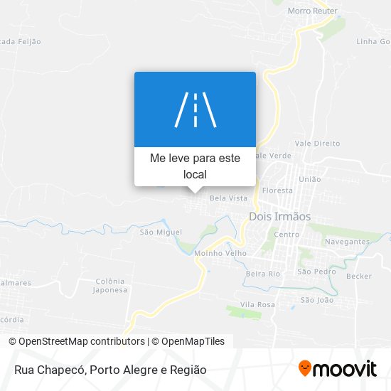 Rua Chapecó mapa