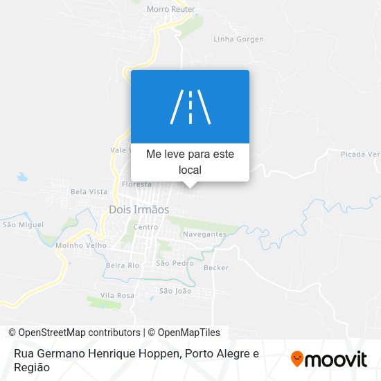 Rua Germano Henrique Hoppen mapa
