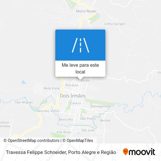 Travessa Felippe Schneider mapa