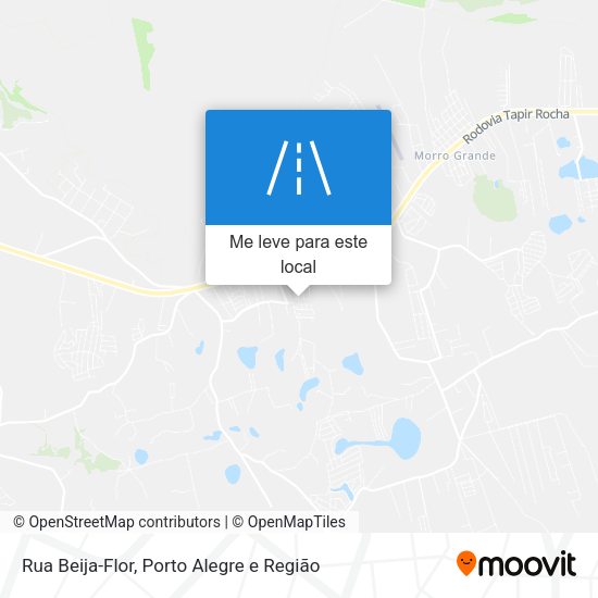 Rua Beija-Flor mapa
