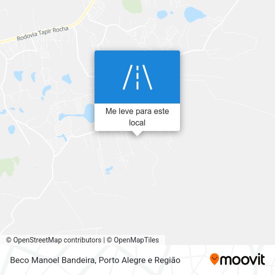 Beco Manoel Bandeira mapa