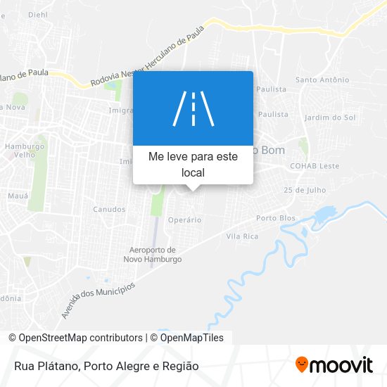 Rua Plátano mapa