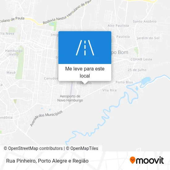 Rua Pinheiro mapa