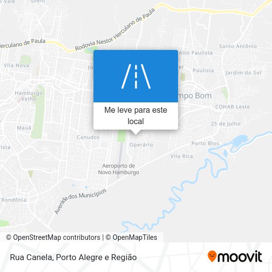 Rua Canela mapa