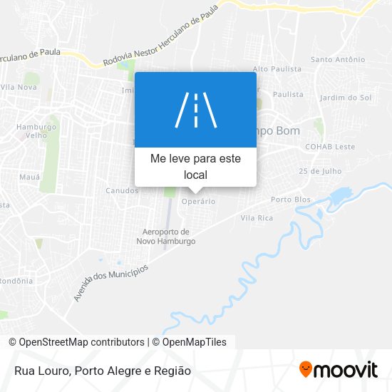 Rua Louro mapa