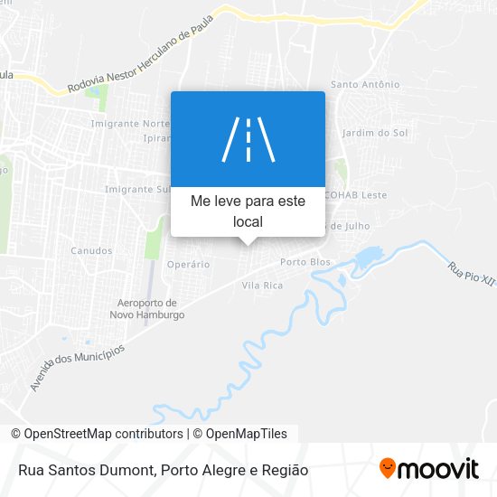 Rua Santos Dumont mapa