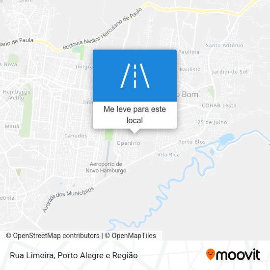 Rua Limeira mapa