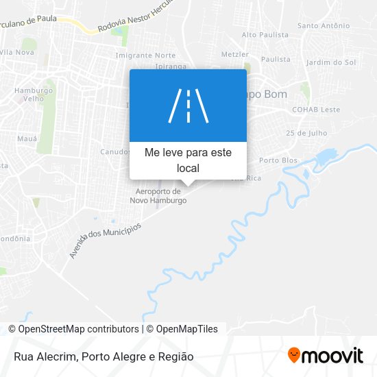 Rua Alecrim mapa