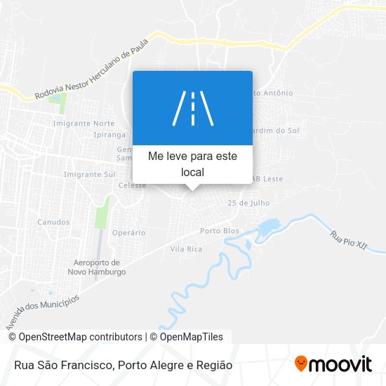 Rua São Francisco mapa