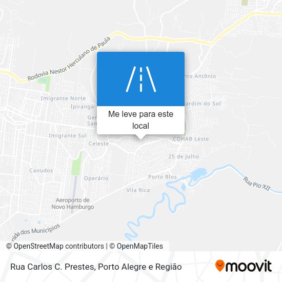 Rua Carlos C. Prestes mapa
