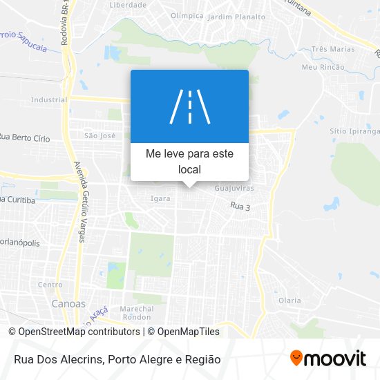 Rua Dos Alecrins mapa