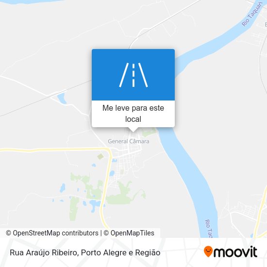 Rua Araújo Ribeiro mapa