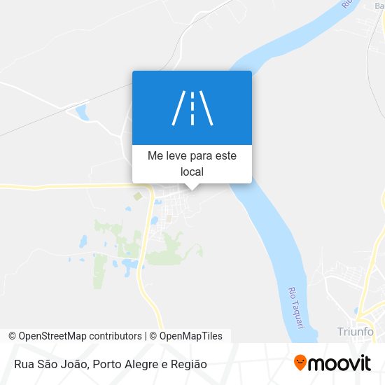 Rua São João mapa