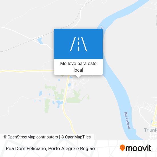 Rua Dom Feliciano mapa