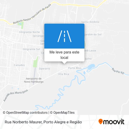 Rua Norberto Maurer mapa