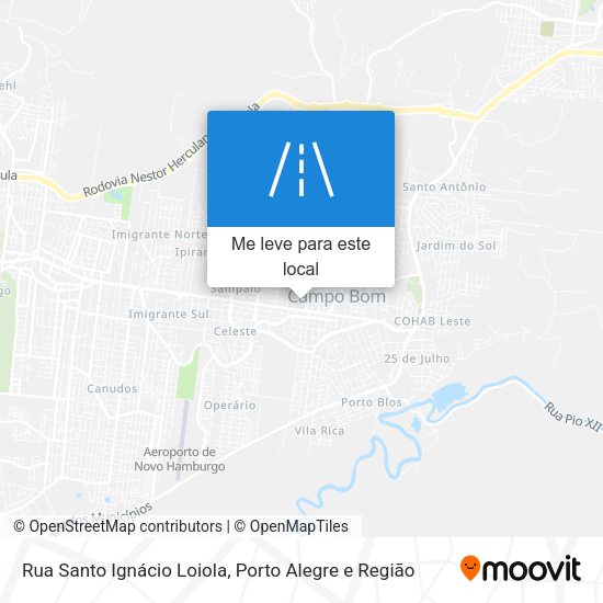 Rua Santo Ignácio Loiola mapa