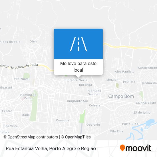 Rua Estância Velha mapa