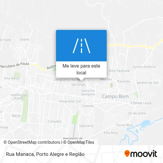 Rua Manaca mapa