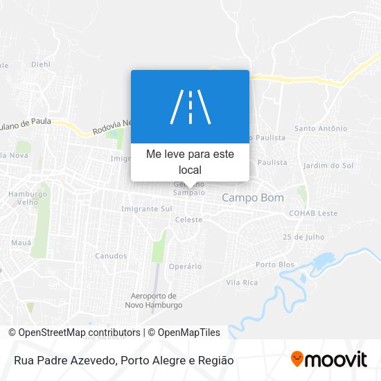 Rua Padre Azevedo mapa