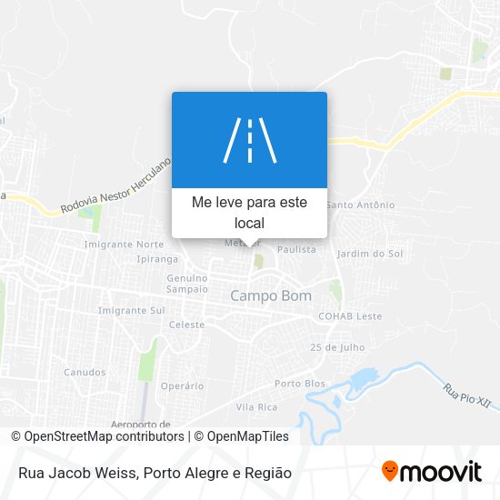Rua Jacob Weiss mapa