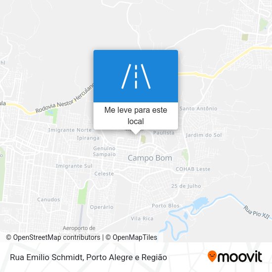 Rua Emilio Schmidt mapa