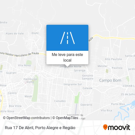 Rua 17 De Abril mapa