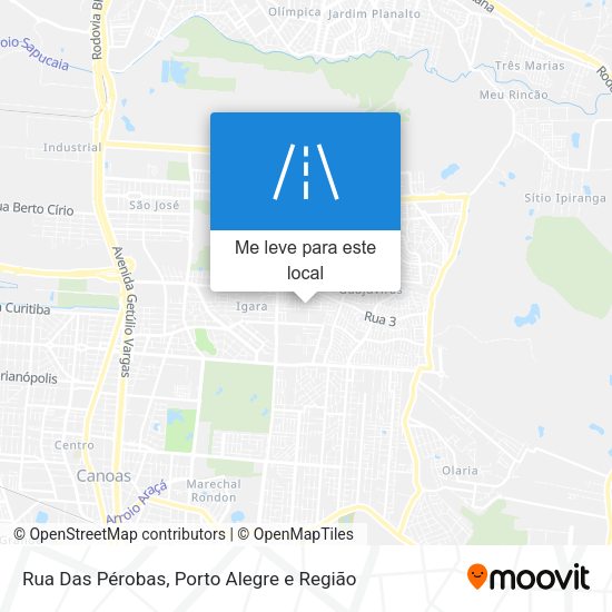 Rua Das Pérobas mapa