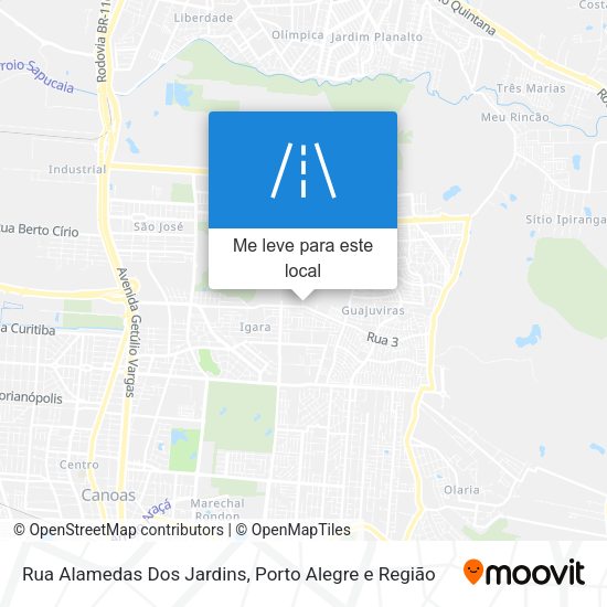 Rua Alamedas Dos Jardins mapa