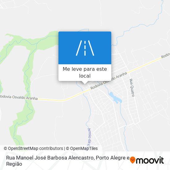 Rua Manoel José Barbosa Alencastro mapa