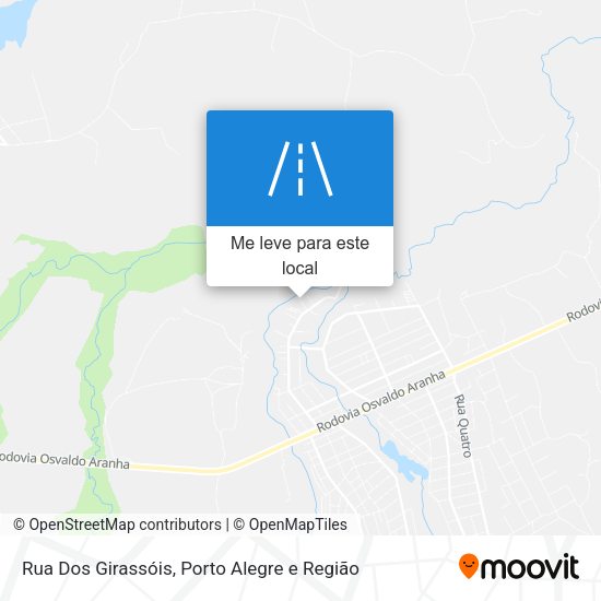 Rua Dos Girassóis mapa