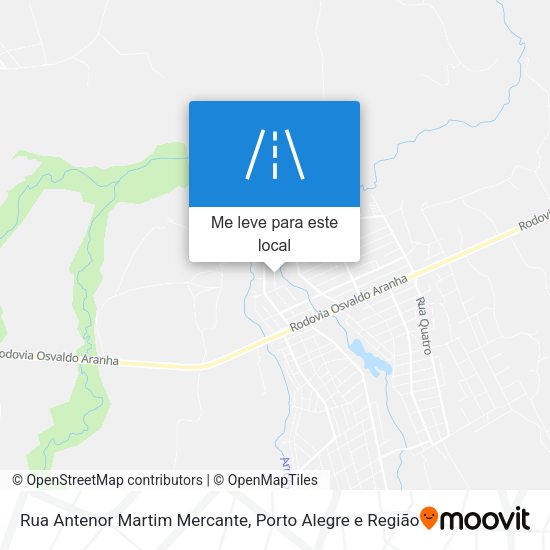 Rua Antenor Martim Mercante mapa